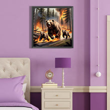 Load image into Gallery viewer, Diamond Painting - Full Round - brown bear (40*40CM)