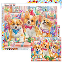 Load image into Gallery viewer, Diamond Painting - Full Square - puppy party (50*40CM)