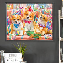 Load image into Gallery viewer, Diamond Painting - Full Square - puppy party (50*40CM)