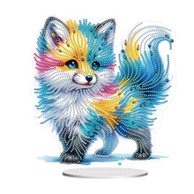 Load image into Gallery viewer, Acrylic Colourful Fox Diamond Painting Desktop Decorations for Home Office Decor