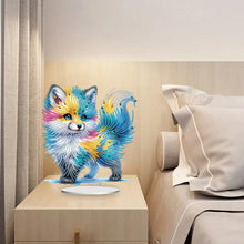 Load image into Gallery viewer, Acrylic Colourful Fox Diamond Painting Desktop Decorations for Home Office Decor
