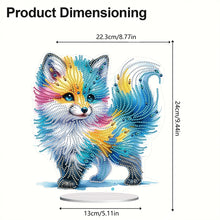 Load image into Gallery viewer, Acrylic Colourful Fox Diamond Painting Desktop Decorations for Home Office Decor