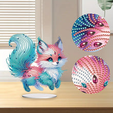Load image into Gallery viewer, Acrylic Colourful Fox Diamond Painting Desktop Decorations for Home Office Decor