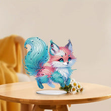 Load image into Gallery viewer, Acrylic Colourful Fox Diamond Painting Desktop Decorations for Home Office Decor
