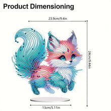 Load image into Gallery viewer, Acrylic Colourful Fox Diamond Painting Desktop Decorations for Home Office Decor