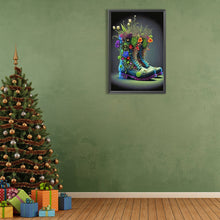 Load image into Gallery viewer, Diamond Painting - Full Round - flowers and boots (40*60CM)