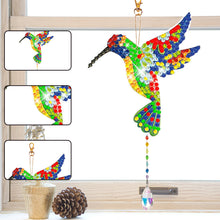 Load image into Gallery viewer, Suncatcher Double Sided Crystal Painting Ornaments for Window Decor(Hummingbird)