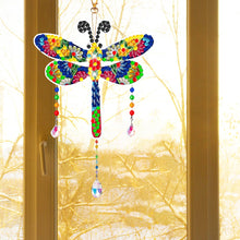 Load image into Gallery viewer, Suncatcher Double Sided Crystal Painting Ornaments for Windows Decor (Dragonfly)
