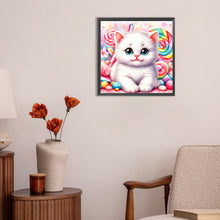 Load image into Gallery viewer, Diamond Painting - Full Round - candy kitten (30*30CM)