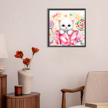 Load image into Gallery viewer, Diamond Painting - Full Round - candy kitten (30*30CM)