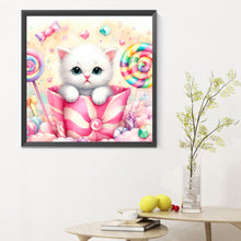 Load image into Gallery viewer, Diamond Painting - Full Round - candy kitten (30*30CM)