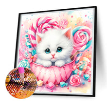 Load image into Gallery viewer, Diamond Painting - Full Round - candy kitten (30*30CM)