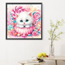 Load image into Gallery viewer, Diamond Painting - Full Round - candy kitten (30*30CM)