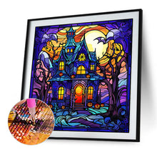 Load image into Gallery viewer, AB Diamond Painting - Full Round - Castle glass painting (40*40CM)