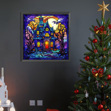 Load image into Gallery viewer, AB Diamond Painting - Full Round - Castle glass painting (40*40CM)