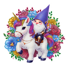 Load image into Gallery viewer, Diamond Painting - Partial Special Shaped - Unicorn Knight Goblin (30*30CM)