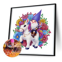 Load image into Gallery viewer, Diamond Painting - Partial Special Shaped - Unicorn Knight Goblin (30*30CM)