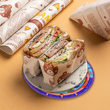 Load image into Gallery viewer, 4 PCS Wooden Diamond Painted Placemats Round Placemat with Holder (Mandala)