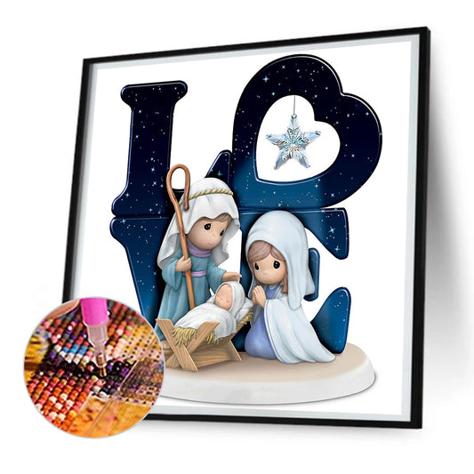 Diamond Painting - Full Round - precious moments doll (30*30CM)