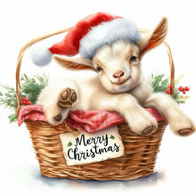 Load image into Gallery viewer, Diamond Painting - Full Round - Christmas lamb (30*30CM)