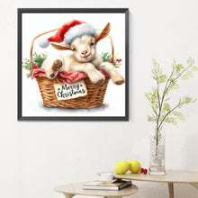 Load image into Gallery viewer, Diamond Painting - Full Round - Christmas lamb (30*30CM)