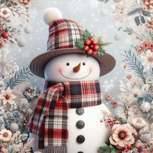 Load image into Gallery viewer, Diamond Painting - Full Round - Christmas snowman (30*30CM)