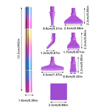 Load image into Gallery viewer, Diamond Painting Art Drill Pens Screw Thread Tips with 6 Glue Clay (Purple)