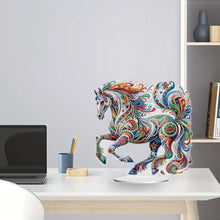 Load image into Gallery viewer, Diamond Painting Desktop Decoration for Office Desktop Decor (Gorgeous Horse)