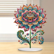 Load image into Gallery viewer, Diamond Painting Desktop Decoration for Office Desktop Decor (Gorgeous Flower)