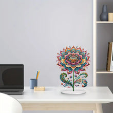 Load image into Gallery viewer, Diamond Painting Desktop Decoration for Office Desktop Decor (Gorgeous Flower)