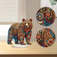 Load image into Gallery viewer, Diamond Painting Desktop Decoration for Office Desktop Decor (Gorgeous Bear)