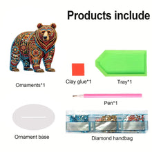 Load image into Gallery viewer, Diamond Painting Desktop Decoration for Office Desktop Decor (Gorgeous Bear)