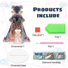 Load image into Gallery viewer, Bear Girl Table Top Diamond Painting Ornament Kits for Home Office Desktop Decor
