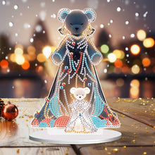 Load image into Gallery viewer, Bear Girl Table Top Diamond Painting Ornament Kits for Home Office Desktop Decor