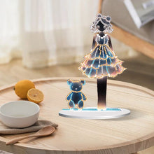 Load image into Gallery viewer, Bear Girl Table Top Diamond Painting Ornament Kits for Home Office Desktop Decor