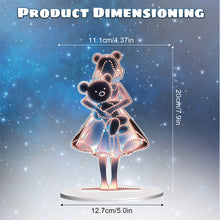 Load image into Gallery viewer, Bear Girl Table Top Diamond Painting Ornament Kits for Home Office Desktop Decor
