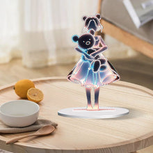 Load image into Gallery viewer, Bear Girl Table Top Diamond Painting Ornament Kits for Home Office Desktop Decor