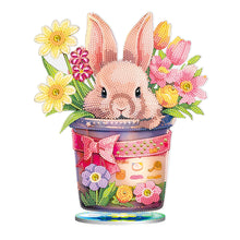 Load image into Gallery viewer, DIY Diamond Painting Desktop Ornaments Kit for Office Decor (Easter Egg Bunny)