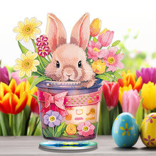 Load image into Gallery viewer, DIY Diamond Painting Desktop Ornaments Kit for Office Decor (Easter Egg Bunny)