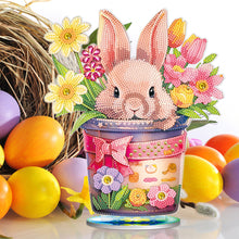 Load image into Gallery viewer, DIY Diamond Painting Desktop Ornaments Kit for Office Decor (Easter Egg Bunny)