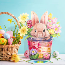 Load image into Gallery viewer, DIY Diamond Painting Desktop Ornaments Kit for Office Decor (Easter Egg Bunny)