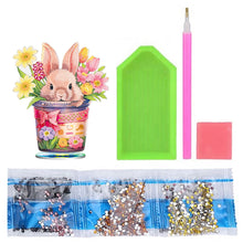 Load image into Gallery viewer, DIY Diamond Painting Desktop Ornaments Kit for Office Decor (Easter Egg Bunny)