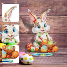 Load image into Gallery viewer, DIY Diamond Painting Desktop Ornaments Kit for Office Decor (Easter Egg Bunny)