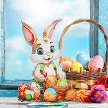 Load image into Gallery viewer, DIY Diamond Painting Desktop Ornaments Kit for Office Decor (Easter Egg Bunny)