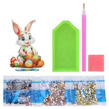 Load image into Gallery viewer, DIY Diamond Painting Desktop Ornaments Kit for Office Decor (Easter Egg Bunny)