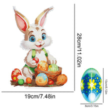 Load image into Gallery viewer, DIY Diamond Painting Desktop Ornaments Kit for Office Decor (Easter Egg Bunny)