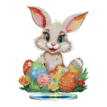 Load image into Gallery viewer, DIY Diamond Painting Desktop Ornaments Kit for Office Decor (Easter Egg Bunny)