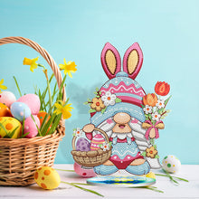 Load image into Gallery viewer, DIY Diamond Painting Desktop Ornaments Kit for Office Decor (Easter Egg Gnome)