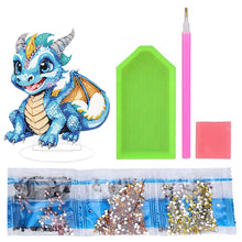 Load image into Gallery viewer, Baby Dinosaur Round Diamond Painting Desktop Decoration for Office Desktop Decor