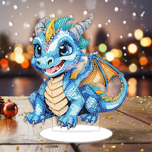 Load image into Gallery viewer, Baby Dinosaur Round Diamond Painting Desktop Decoration for Office Desktop Decor